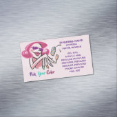 Kies uw Visitekaartje Kleur Nail Salon Magnet Magnetisch Visitekaartje (Voorbeeld)