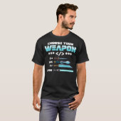 Kies uw Weapon C++ Java Python C Programmers T-shirt (Voorkant volledig)