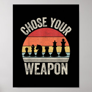 Kies uw weapon grappige stukken poster