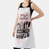 Kies uw Weapon Kitchen Tools Pink Splash Schort (Insitu)
