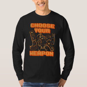 Kies uw Weapon Video Game Controller Console G T-shirt