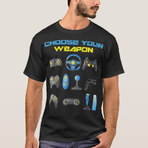 Kies uw weepon voor games Funny Nerd Geek Classic T-shirt