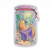 KIES VAN DE CARTOON VAN DE TEKST VAN DE LEZING BIN STICKER (Voorkant)