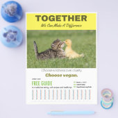 Kies Vegan Poster Flyer (Enkel)