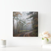 "Kies" Vierkante Klok (Huis)