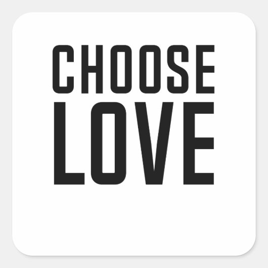 Kies Vierkante Sticker (Voorkant)