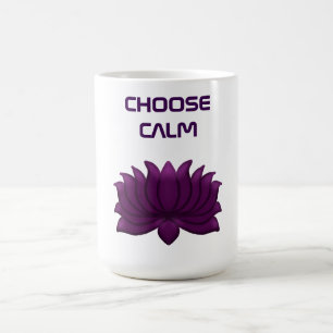 Kies voor de kalme paarse lotusbloem koffiemok