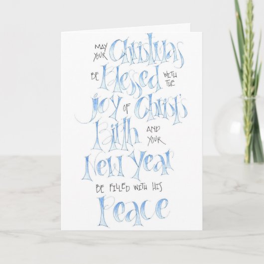 Kies voor de vredige kerstkaart feestdagen kaart (Voorkant)
