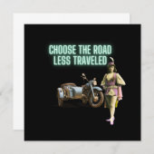 Kies voor de weg die minder onderweg is, anders ge (Voorkant / Achterkant)