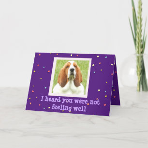Kies voor een goede kaart met Basset Hound en Cupc