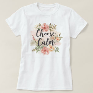 Kies voor een kalme bloemige inspiratie door mindf t-shirt