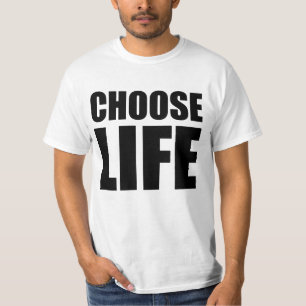 kies voor een leven dat t-shirt