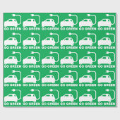 Kies voor groene ~ Drive Electric Cars Cadeaupapier (Vlak)