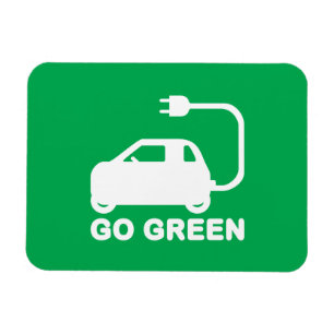 Kies voor groene ~ Drive Electric Cars Magneet
