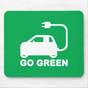 Kies voor groene ~ Drive Electric Cars Muismat