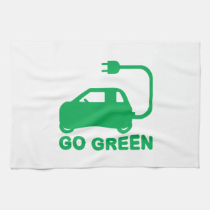 Kies voor groene ~ Drive Electric Cars Theedoek