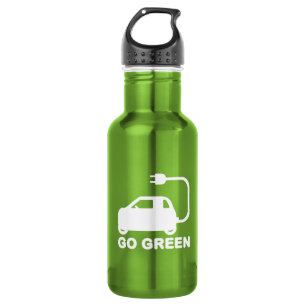 Kies voor groene ~ Drive Electric Cars Waterfles