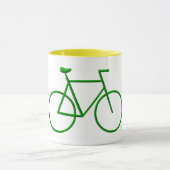 Kies voor groene fiets mok (Midden)