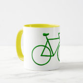 Kies voor groene fiets mok (Voorkant links)