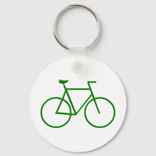 Kies voor groene fiets sleutelhanger