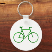 Kies voor groene fiets sleutelhanger (Voorkant)