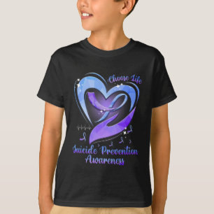Kies voor het bewustzijn van levenszelfpreventie t-shirt