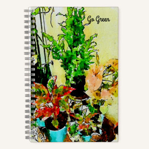 Kies voor het groene Waterverf Art Garden Custom N Notitieboek