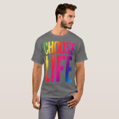 Kies voor het leven  Retro 80s Funny T-shirt (Voorkant volledig)