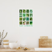 Kies voor het Poster Groene groenten keukenkunst (Keuken)