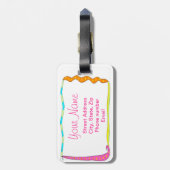 Kies voor je witte Bagagelabel (Achterkant verticaal)