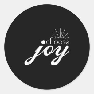 Kies voor Joy Motivatie en Inspirerend Ronde Sticker