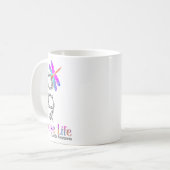 Kies voor Life Suicide Awareness Dragonfly Koffiemok (Voorkant links)
