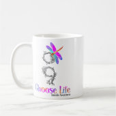 Kies voor Life Suicide Awareness Dragonfly Koffiemok (Links)