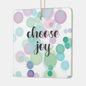 Kies voor plezier keramisch ornament (Links)