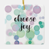 Kies voor plezier keramisch ornament (Voorkant)