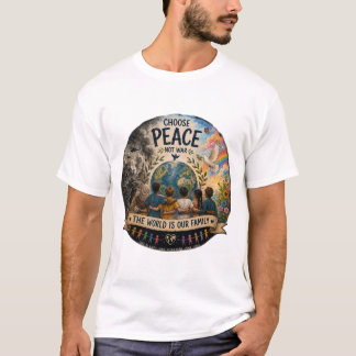 Kies voor Vrede, Niet voor Oorlog – De Wereld is E T-shirt