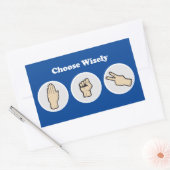 Kies voor Wisely Rechthoekige Sticker (Envelop)