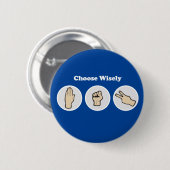 Kies voor Wisely Ronde Button 5,7 Cm (Voorkant /achterkant)