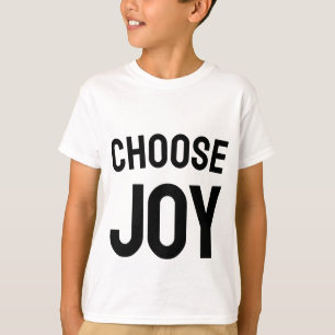 Kies vreugde - positieve vibes kinder t-shirt
