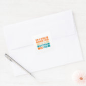 Kies vriendelijkheid - Inspirerend typografie Vierkante Sticker (Envelop)