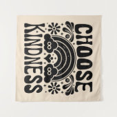 Kies vriendelijkheid  wandkleed (Voorkant (horizontaal))