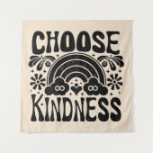 Kies vriendelijkheid  wandkleed (Voorkant)