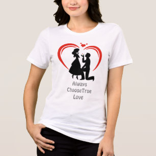 Kies Ware Liefde Altijd – Vrijheid Natuurlijk Vrou Tri-Blend Shirt