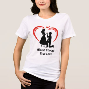Kies Ware Liefde Altijd – Vrijheid Natuurlijk Vrou Tri-Blend Shirt