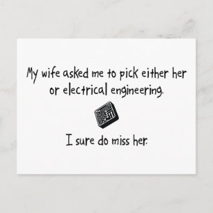 Kies Wife of Electrical Engineering Briefkaart