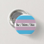 Kies Yer Pronoun-knoppen Ronde Button 3,2 Cm (Voorkant /achterkant)