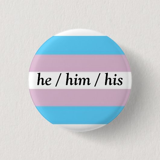 Kies Yer Pronoun-knoppen Ronde Button 3,2 Cm (Voorkant)