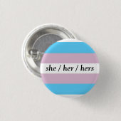 Kies Yer Pronoun-knoppen Ronde Button 3,2 Cm (Voorkant /achterkant)