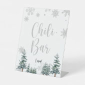 Kiestbord voor de baby shower van de winter reclamebord met voetstuk (Voorkant)