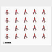 Kietel ook mijn voeten ronde sticker (Vel)